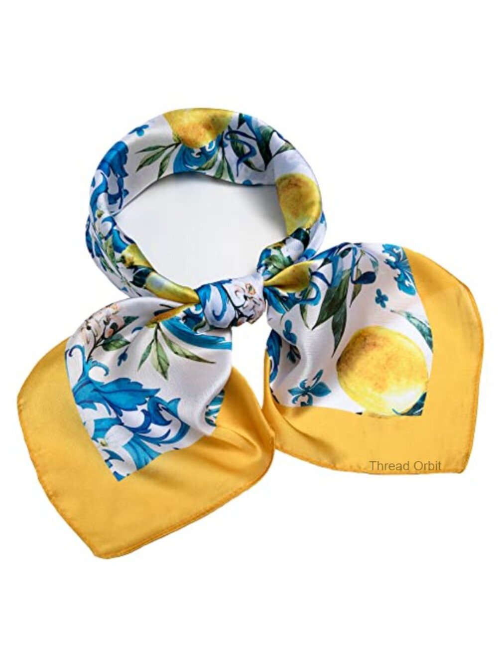 Silk Feeling Polyester Scarf Lightweight Head Wrap Neck Scarf Satin Design